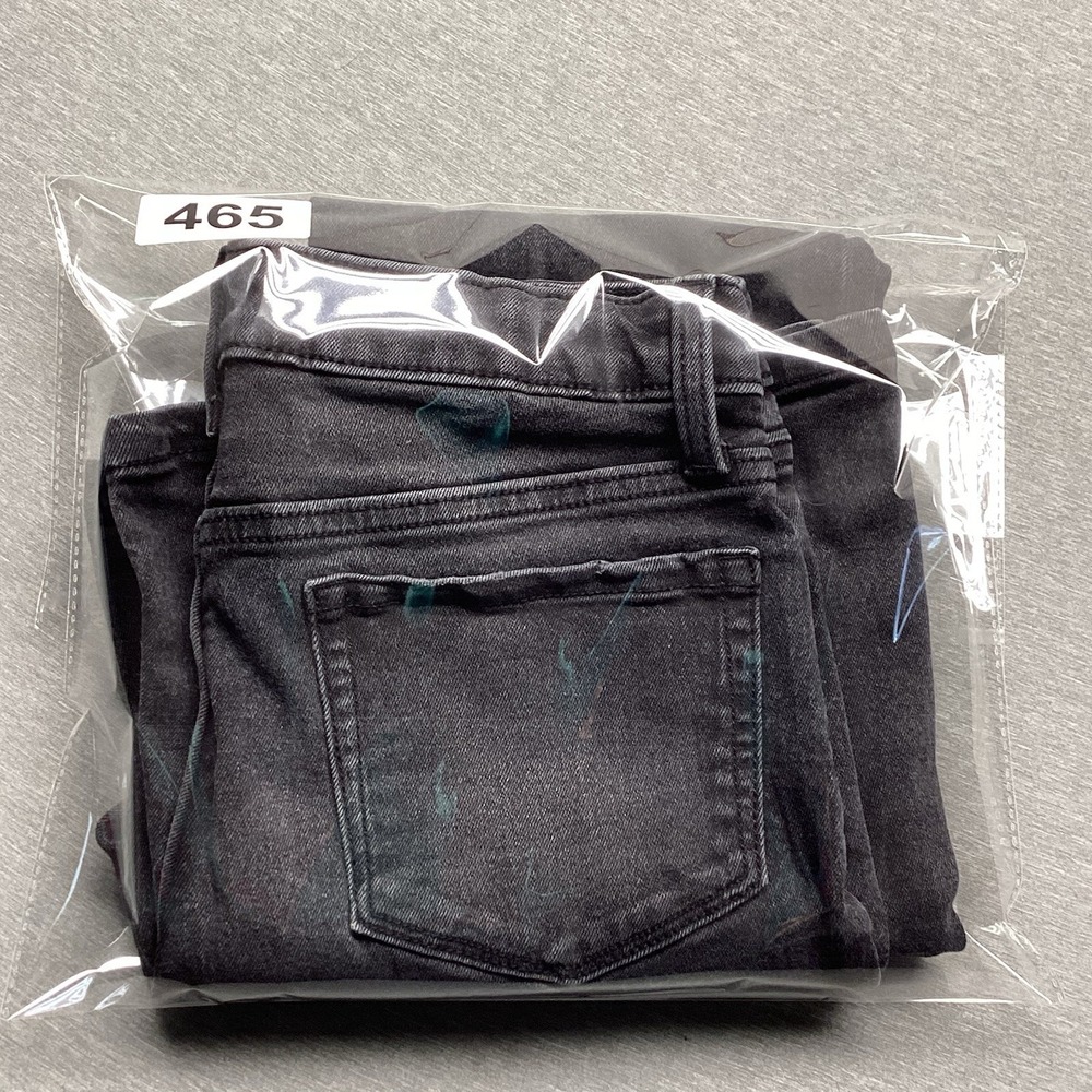Thereabouts Girls Mid-Rise Super Flare Faded Black Jeans Size 12 Distressed - Picture 9 of 9